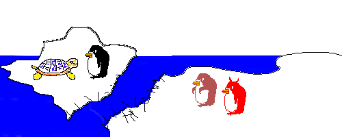 Scene: Pokey and Turtle float away on the ice.